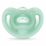 Nuk Sensitive Πιπίλα Όλο Σιλικόνη Green Εξαιρετικά Μαλακή & Εύκαμπτη 0-6 Μηνών, 1 τμχ (10.730.332)