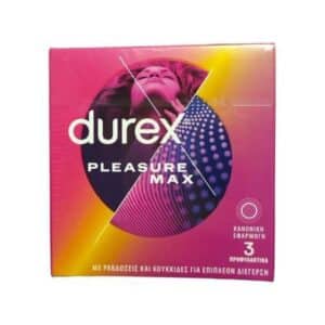 Durex Προφυλακτικά Pleasuremax 3 τμχ