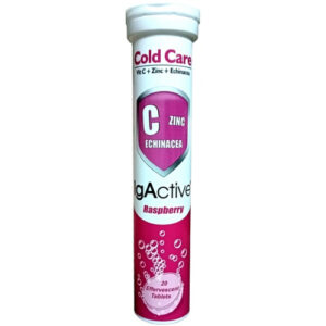 IgActive Cold Care ECHINACEA + ZINC + VITAMIN C 1000 MG 20 αναβράζοντα δισκία γεύση Raspberry