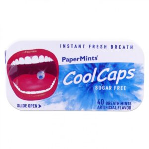 PaperMints Cool Caps, Κάψoυλες μέντας για δροσερή αναπνοή χωρίς ζάχαρη 40τμχ