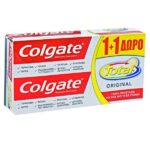 Colgate Total Original Οδοντόκρεμα για Ευαίσθητα Δόντια , Ουλίτιδα , Πλάκα & Τερηδόνα (2x75ml) 150ml