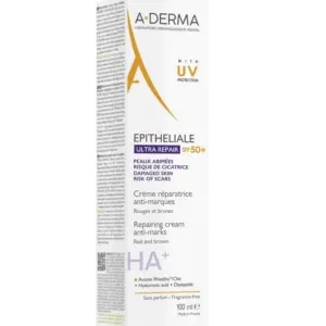 A-DERMA Epitheliale AH ULTRA SPF50+, Προστατευτική Επανορθωτική Κρέμα κατα των Σημαδιών 40ml