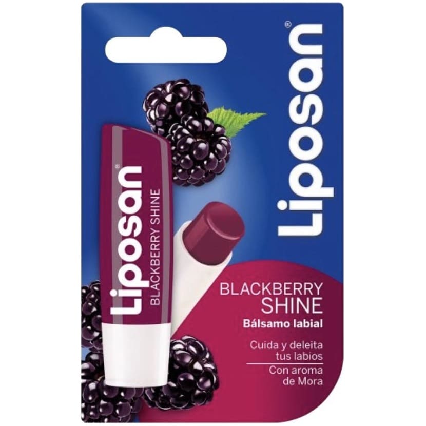 Liposan Blackberry Shine Lip Balm with Color (Blister) 4.8gr 
