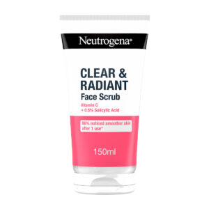 Neutrogena Clear & Radiant Face Scrub Απολεπιστικό Προσώπου με Vitamin C & Pink Grapefruit, 150ml