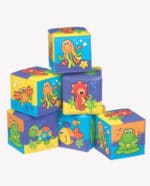 Playgro Αδιάβροχοι Κύβοι Μπάνιου Soft Cubes (Σετ 6τμχ) 7,5cm 6+ Μηνών