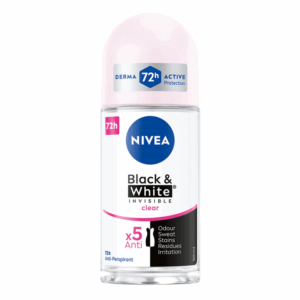 Nivea Black&white Invisible Clear Antiperspirant Roll-on 50ml