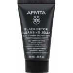 Apivita Detox Cleansing Gel for Face and Eyes with Activated Charcoal and Propolis TRAVEL 50ml