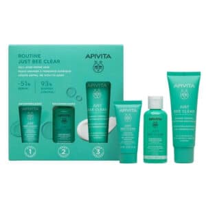 Apivita PROMO Just Bee Clear Κρέμα κατά των Ατελειών 40ml & ΔΩΡΟ Τζελ Καθαρισμού 15ml & Λοσιόν Σύσφιξης 50ml