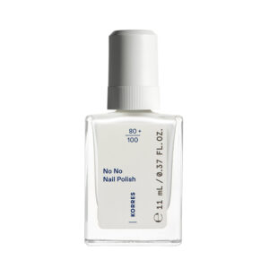 Korres No No Gloss Βερνίκι Νυχιών Μακράς Διαρκείας 01 Pure White 11ml