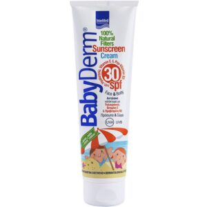 Intermed Babyderm Sunscreen Cream Αντηλιακή Κρέμα με Φυσικά Φίλτρα Προστασίας Spf30 300ml