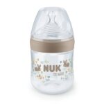 Nuk Nature Sense Πλαστικό Καφέ Μπιμπερό με Θηλή Σιλικόνης και Temperature Control 0-6m 150ml
