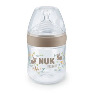 Nuk Nature Sense Πλαστικό Καφέ Μπιμπερό με Θηλή Σιλικόνης και Temperature Control 0-6m 150ml