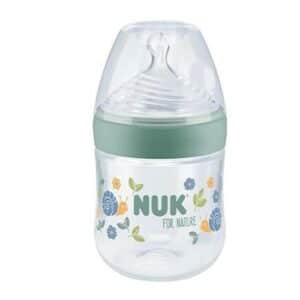 Nuk Nature Sense Πλαστικό Πράσινο Μπιμπερό με Θηλή Σιλικόνης και Temperature Control 0-6m 150ml