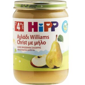 HiPP Βρεφική φρουτόκρεμα με Αχλάδι Williams Christ και μήλο 190gr