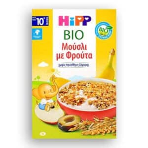 HiPP Παιδικά Μούσλι με Φρούτα από τον 10ο μήνα, 200gr