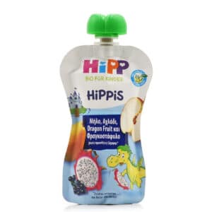 Hipp Φρουτοπολτός Hippis Δράκος με Μήλο, Αχλάδι, Dragon Fruit & Φραγκοστάφυλο 100g