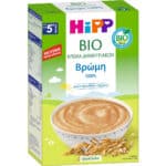Hipp Bio Κρέμα Δημητριακών Με Βρώμη Χωρίς Γάλα Από Τον 5ο Μήνα 200gr