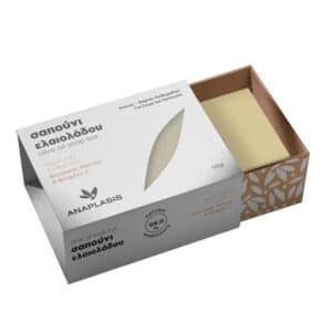 Anaplasis Μπάρα Σαπουνιού Ελαιόλαδου Με Βασιλικό Πολτό & Βιταμίνη C 100gr