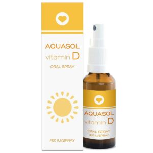 Aquasol Vitamin D Oral Spray 400IU Βιταμίνη D σε Spray Φράουλα 15ml