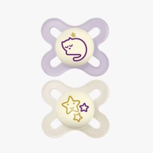 Mam Original Start 2-6m Πιπίλα Σιλικόνης Μωβ - Μπεζ 2 Τεμάχια [124SGc]