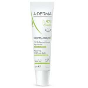 A-Derma Dermalibour+ Repairing Cica-Lip Balm Βάλσαμο Χειλιών για Σκασμένα & Ξηρά Χείλη, 15ml