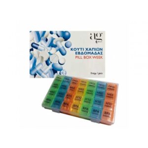 Ag Pharm Εβδομαδιαία Θήκη Χαπιών Πολύχρωμη 1τμχ