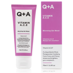 Q+A Natural Skincare Vitamin A.C.E Warming Gel Mask Μάσκα Προσώπου για Ενυδάτωση 75ml