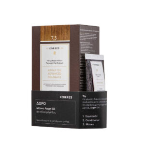 Korres Promo Argan Oil Advanced Colorant 7.3 Βαφή Μαλλιών Ξανθό Χρυσό/Μελί 50ml & Μάσκα Argan Oil 40ml