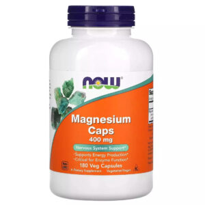 Now Foods Magnesium 400mg, 180 φυτικές κάψουλες