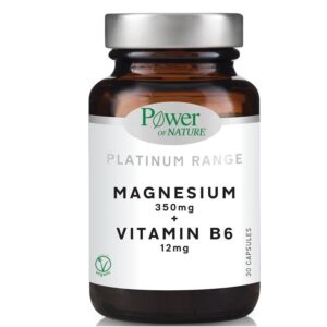 Power Health Platinum Magnesium 350mg + Vitamin B6 12mg, 30 Κάψουλες
