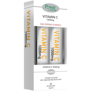 Power Health Promo Βιταμίνη C 1000mg Πορτοκάλι, 1+1 Δώρο, 2 x 20 αναβράζοντα δισκία