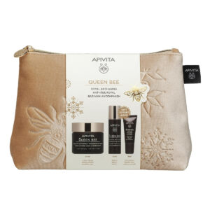 Apivita Queen Bee Royal Anti-Aging Light Promo Set, Κρέμα Αντιγήρανσης Ελαφριάς Υφής 50ml & ΔΩΡΟ Ορός Αντιγήρανσης 10ml & Κρέμα Ματιών 5ml