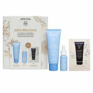 Apivita Aqua Beelicious Promo Κρέμα Ενυδάτωσης Πλούσιας Υφής 40ml & ΔΩΡΟ Booster Ενυδάτωσης 10ml & Τζελ Καθαρισμού 5ml