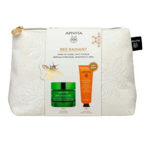 Apivita Promo Bee Radiant Κρέμα Προσώπου Πλούσια Υφή & ΔΩΡΟ Μάσκα Προσώπου Λάμψης Πορτοκάλι 50ml & Νεσεσέρ