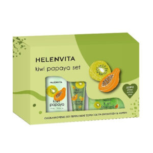 Helenvita Promo Kiwi Papaya Set Γαλάκτωμα Σώματος 300ml & Scrub Σώματος 250ml & Δώρο Κρέμα Χεριών 30ml