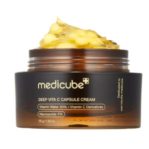 Medicube Deep Vita C Capsule Light 24ωρη Ενυδατική Κρέμα Προσώπου Ημέρας κατά των Πανάδων με Βιταμίνη C & Κολλαγόνο 55gr