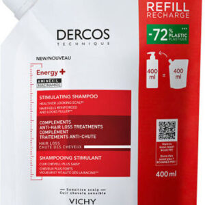 Vichy Dercos Energy+ Refill Σαμπουάν κατά της Τριχόπτωσης για Όλους τους Τύπους Μαλλιών 400ml