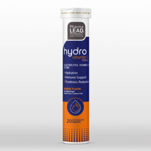 Pharmalead Hydro Vitamin C, Ηλεκτρολύτες με βιταμίνη C 1000mg Πορτοκάλι, 20 αναβράζοντα δισκία