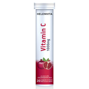 HELENVITA Vitamin C 1000mg με γεύση Ρόδι, 20 αναβρ. δισκία