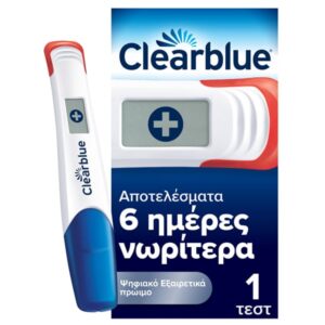 Clearblue Ψηφιακό Τεστ Πρώιμη Ανίχνευση Εγκυμοσύνης 1τμχ