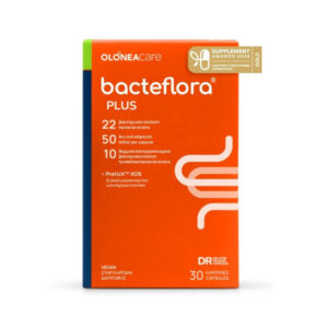 BacteFlora Plus με Προβιοτικά, Πρεβιοτικά & Μεταβιοτικά 30 φυτικές κάψουλες