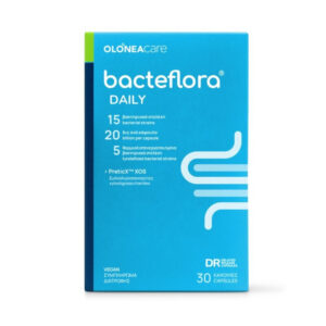 Bacteflora Daily με Προβιοτικά και Πρεβιοτικά για κάθε ημέρα 30 φυτικές κάψουλες