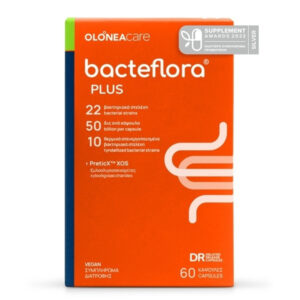 BacteFlora Plus για τις Υψηλές Ανάγκες Συμπλήρωσης του Εντερικού Μικροβιώματος 60 φυτικές κάψουλες