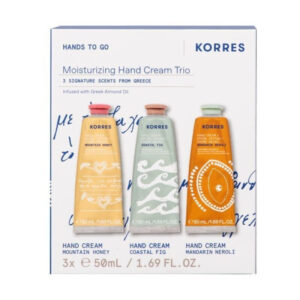 Korres PROMO Hand Cream Trio, Κρέμες Χεριών, Μέλι του Βουνού, Μεσογειακό Σύκο 50ml & Μανταρίνι Άνθη Νερατζιάς, 3 x 50ml