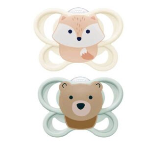 NUK Perfect Match Air Πιπίλα Bear / Fox 0-2m 2τεμ