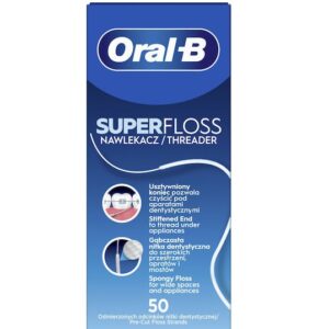 Oral-B Super Floss Threader Οδοντικό Νήμα 50τμχ