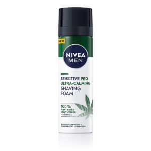Nivea Men Sensitive Pro Ultra Calming Αφρός Ξυρίσματος με Έλαιο Κάνναβης για Ευαίσθητες Επιδερμίδες 200ml