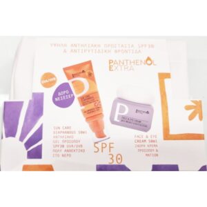 Medisei Panthenol Extra PROMO Diaphanous Sun Care Αντηλιακό Gel Προσώπου SPF30, 50ml & 24ωρη Κρέμα Προσώπου & Ματιών 50 ml