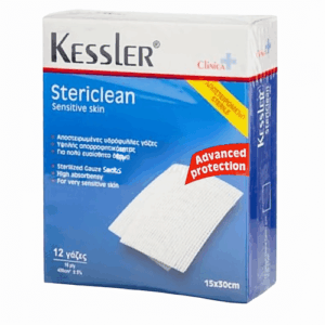 Kessler Stericlean Αποστηρωμένες Γάζες 15x30cm 12τμχ