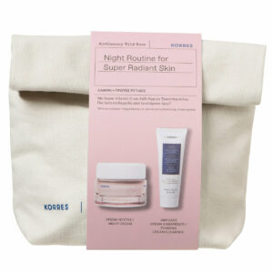 KORRES PROMO Night Routine For Super Radiant Skin Wild Rose Κρέμα Νύχτας 40 ml Δώρο Greek Yoghurt Αφρώδης Κρέμα Καθαρισμού 20 ml